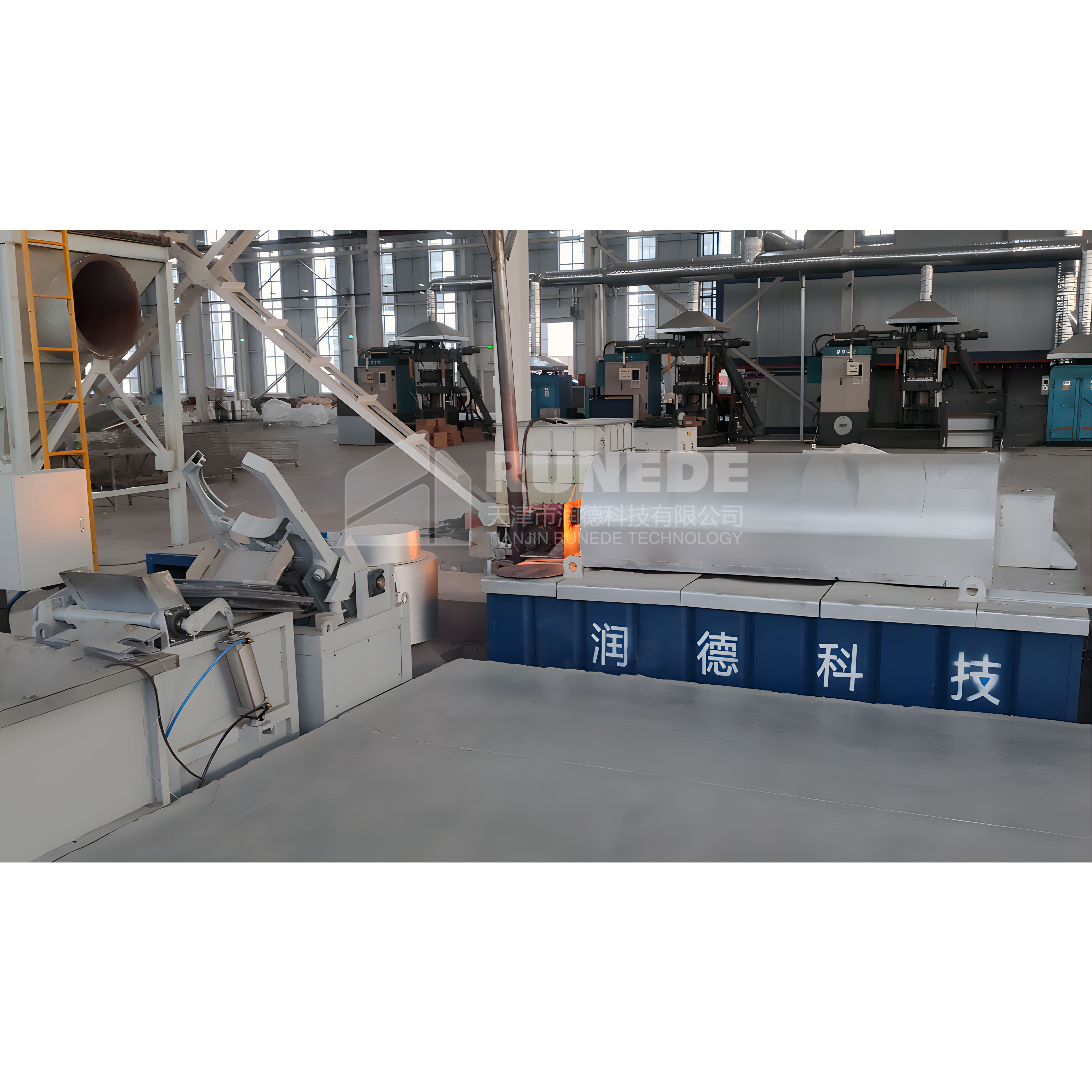 High temperature galvanizing production line